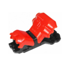 Terminal pentru imbinare cablu, 24-18AWG, 3+3 borne, rosu - 125753