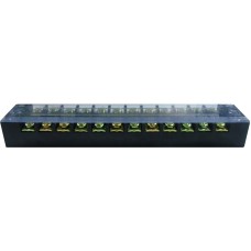 Regleta 12 pini, cu capac de protectie, 125x22mm - 128941 Regleta 12 pini, cu capac de protectie, 125x22mm - 128941