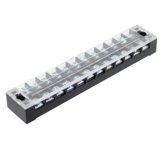 Regleta 12 pini, cu capac de protectie, 163x30mm - 128942