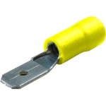 Papuc tata 6,2 mm, galben, sertizare, izolat - 125923 Papuc tata 6,2 mm, galben, sertizare, izolat - 125923