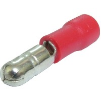 Terminal 4,2mm, tata, izolat, rosu - 125926