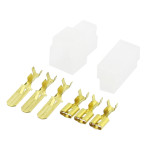 Pereche conectori, 3 contacte, 6,3mm, L101199