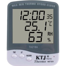 Termometru, ceas si higrometru, cu afisaj LCD - 110972 Termometru, ceas si higrometru, cu afisaj LCD - 110972