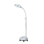 Lampa cosmetica cu lupa, talpa cu roti, LED, 165cm - 650051