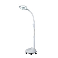 Lampa cosmetica cu lupa, talpa cu roti, LED, 165cm - 650051