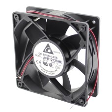 Ventilator 120x120x38mm, 12V DC, 4100rot/min, lagar cu bila, Delta Electronics, AFB1212SHE-C, T141238