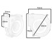 Ventilator turbina, 75x73x30mm, 12V, 0,25A - 118388